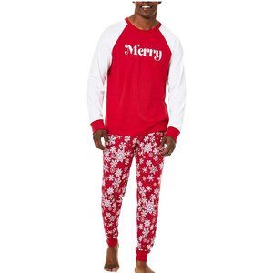 NWT Family Pajamas Matching Men's Merry Pajama Set